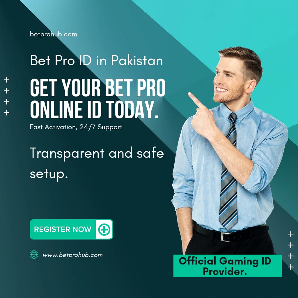 Smiling man pointing at Get Your BetPro Online ID Today – BetPro ID in Pakistan