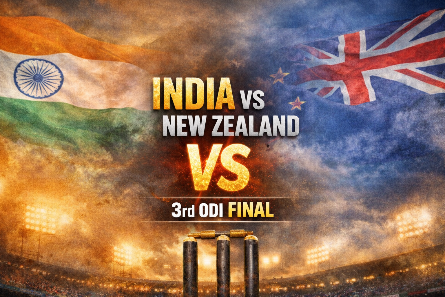 India vs New Zealand 3rd ODI Final