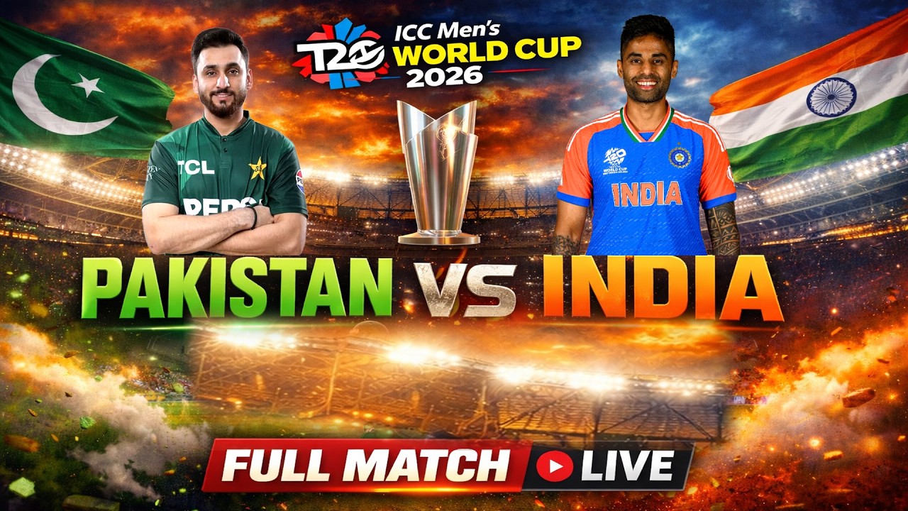 India vs pakistan cricket match 15 feburary 2026